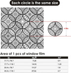 DKTIE Boho Stained Glass Look Window Privacy Film - Image 9