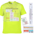 Heat Press Safe T-Shirt Ruler Guide, Neck and Chest Placement by CLPA
