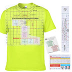 Heat Press Safe T-Shirt Ruler Guide, Neck and Chest Placement by CLPA
