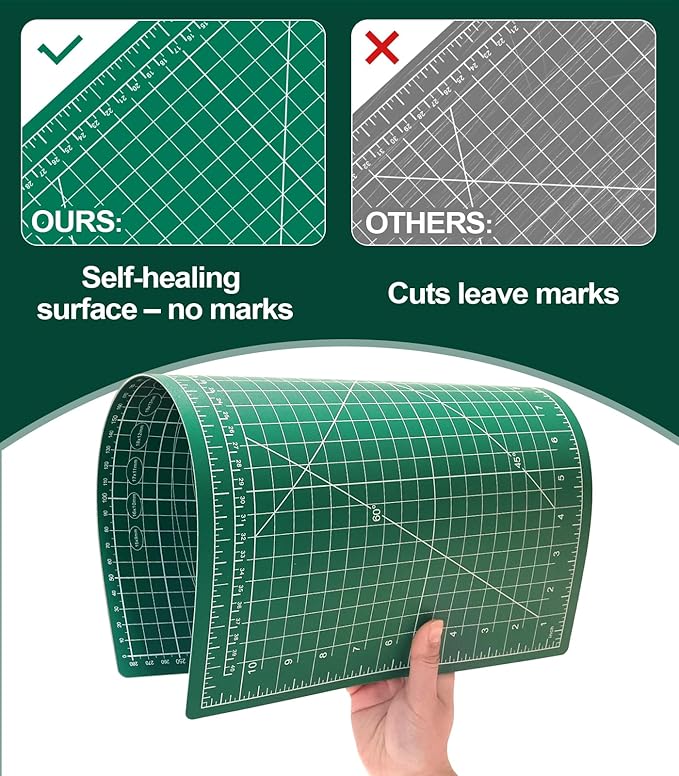 Self Healing Cutting Mat 12×18 Inch, Fabric Cutting Mats - Image 5