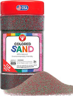 Hygloss Colored Sand – Holiday Red & Green Color Festive Craft Sand by HyglossProductsInc