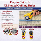 Upgrade 17-3/4 x 22" Slotted Quilting Ruler - Image 2
