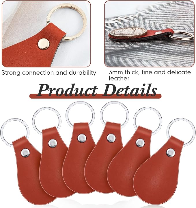 Taiyin 30 Pcs Leather Key Fob Kit - Image 3