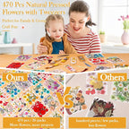 470 PCS Pressed Flowers for Crafts, Real Natural Dry Flowers - Image 2