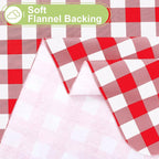 Smiry Rectangle Table Cloth, Waterproof Vinyl Tablecloth - Image 4