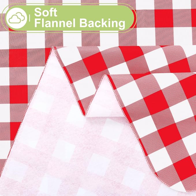 Smiry Rectangle Table Cloth, Waterproof Vinyl Tablecloths - Image 4