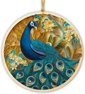 3D Effect Printed Peacock Acrylic Ornament, Peacock Hanging Ornaments by Unknown