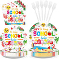 96Pcs So Long School Hello Summer Party Decoration Colorful Sun Popsicle Plates by Greencian