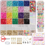 Mio Angle Bracelet Making Kit for Beginner 5000Pcs Preppy Polymer Friendship by MioAngle