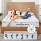 BEDLORE Queen Mattress Topper, Thick Pillow Top Bed Cover - Image 5