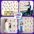 160Pcs Rocket Cutouts Back to School Bulletin Board Decoration Set Outer Space - Image 6