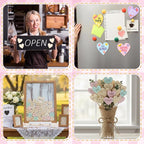Qunclay 120 Pcs Wooden Heart Magnets - Image 4