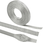 Tinned Copper Grounding Braid Straps Shielding Wire Sheathing Cable Sleeve by BuyUneed