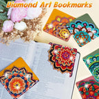 WIVICO 6Pcs Diamond Painting Bookmarks, Diamond Pearl Art Kits - Image 5