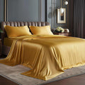 BEDELITE Satin Sheets Twin Size Bed Set, Luxury Soft Gold Silky Sheets by BEDELITE
