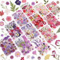 NESCCI 412 Pcs Purple Pink Dried Flowers by NESCCI