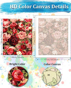 TOCARE Flowers Paint by Numbers Kit - Image 2