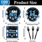 Qyeahkj 100 Pcs 11th Birthday Decorations - Image 2