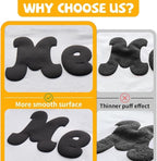 VinylRus Puff Heat Transfer Vinyl-12” x 5ft Black Heavy Duty Puff Iron on Vinyl - Image 5