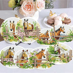 Zythron 8 Pack Horse Diamond Art Coasters, Diamond Painting Coasters Kits | - Image 5