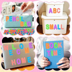 2 Inch Large Foam Letter Stickers Glitter Big Font - Image 7