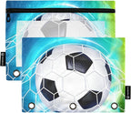 Soccer Ball Football on Field Pencil Pouch by BOENLE-WELCOMEYOURCOMING