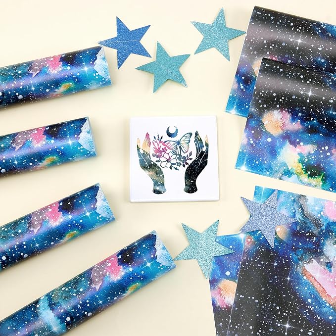 Tintnut Galaxy Permanent Vinyl 8 Sheets 12x10in Permanent Adhesive Vinyl | - Image 7