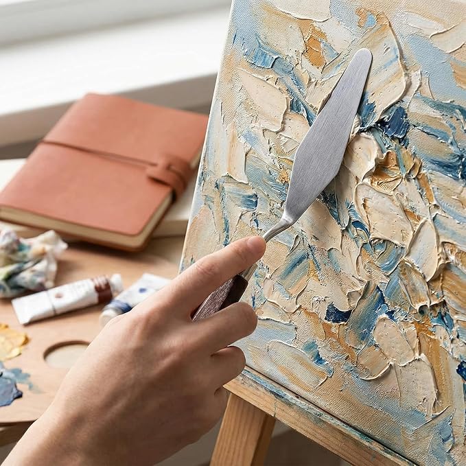 Palette Knife Set of 7, Stainless Steel Painting Knives - Image 7