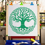 GORGECRAFT 12"X12" Large Tree of Life Templates Round Celtic Triquetra Knot - Image 5