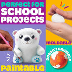 Play-Doh Brand Air-Dry Clay, 5 oz. Air and Modeling Clay Bag, Arts and Crafts - Image 2