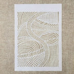 TIAMECH 6 Pcs A4 Reusable Geometric Texture Stencils - Image 5