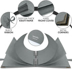 Bstorify Square Scrapbook Photo Albums 7 x 7 Inch Grey Hardcover - Image 3