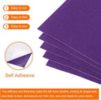 MECCANIXITY Adhesive Felt Sheets, Felt Fabric Crafts Back Adhesive Felt Sheets - Image 4