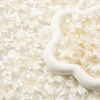 40pcs Flower Shape Beads White Pearl Flower Beads Color Lily Beads - Image 5