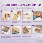 EWJRNSF Diamond Art Kits for Adults Wooden Serving Trays - Image 3