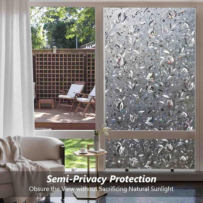 Kromapolis Window Film, Window Privacy Film Frosted, Vinyl Glass Covering - Image 4