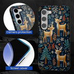 Case for Samsung Galaxy S23 Plus Case, Cute Christmas Reindeer Design Hybrid - Image 2