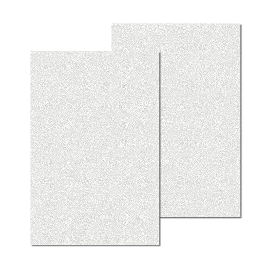 2 Pack 8'' x 12'' Glitter Silver Acrylic Sheet, 3mm Thick Acrylic Plexiglass by Unknown