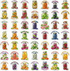 50Pcs Unique Transparent Fruit Stickers - Image 3