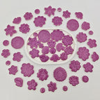 500g/1.1lb Ceramic Mosaic Tiles Mixed Shapes of Flowers, Mushrooms - Image 9