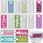 RESINWORLD 10-Cavity 20oz/30oz & 40oz Name Plate Silicone Mold, Cup Topper Mold by ResinWorld