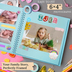 Scrapbook 7x7 Inch DIY Scrapbook Album Hardcover Kraft Paper 40 pages/20 sheets - Image 5