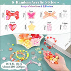 210-270PCS TINKRSTUFF Assorted Acrylic Beads - Image 2
