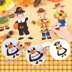 gisgfim 80Pcs Fall Scarecrow Cutouts Fall Thanksgiving Decorations Bulletin - Image 4