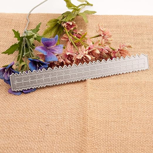 3PCS Irregular Edges Ruler Stainless Steel Paper Tearing Ruler Wavy Line - Image 8