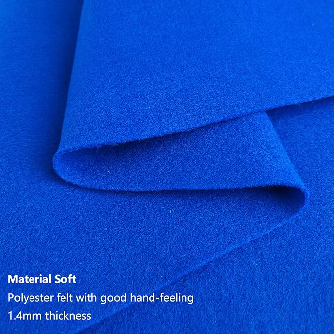 Jtnohx Color Felt, 1 Square Yard Felt Fabric, 1.4mm Thickness Flexible Craft - Image 5