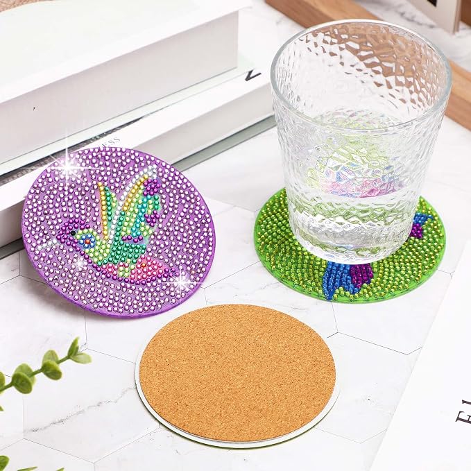 UPINS DIY Kit, Diamond Art Painting Coasters - Image 4