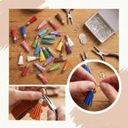 Youbay Keychain Tassel Charm Jewelry Making – Leather Tassel Keychain Charm - Image 6