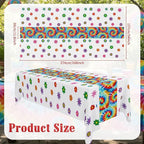 Oudain 6 Pcs Tie Dye 70s Party Decoration Hippie Tablecloth - Image 2