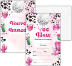 Cowgirl Birthday Invitations, 25 Double-Sided Invitation Cards by seclate